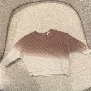 Zara Brown and Cream Gradient Sweater 3-6 months